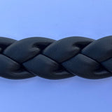 Treccia 3 Capi Mignon in Gomma Piuma mm 25 – Colore Nero