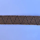 Treccia "Jacky" mm 35 – Colore Marrone/Cuoio